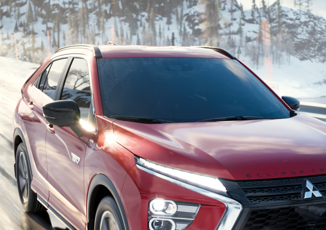 Vindruta på en Mitsubishi Eclipse Cross